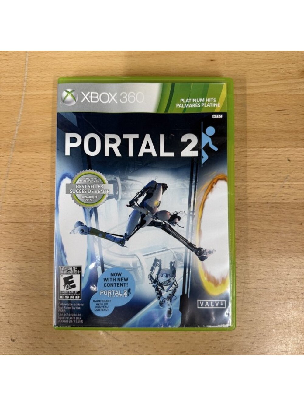 Portal 2 (Microsoft Xbox 360, 2011 Valve) CIB Complete Platinum Hits
